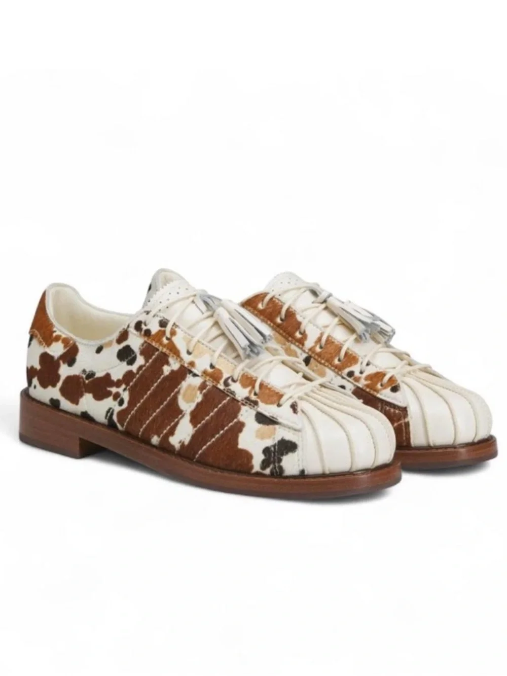 CLOT x adidas Superstar Cow Print Dress Shoe by Edison Chen Size US Men 9.5
